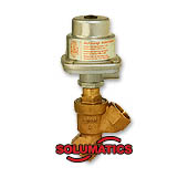 Pressure Actuated Angle Seat Piston Brass Valve