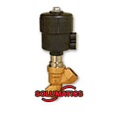 Pressure Actuated Angle Seat Piston Brass Valve